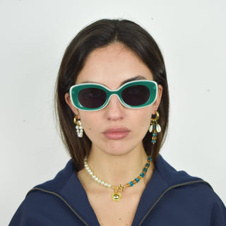 Boucle d'oreille Sable Bleu | The Shell Dealer