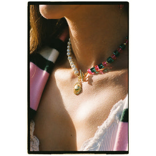 collier medaille soleil