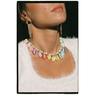 Collier coquillage Poppers Multico - The Shell Dealer