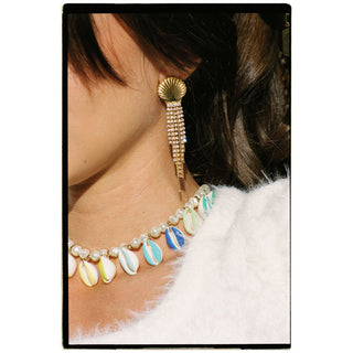 Collier coquillage Poppers Multico - The Shell Dealer